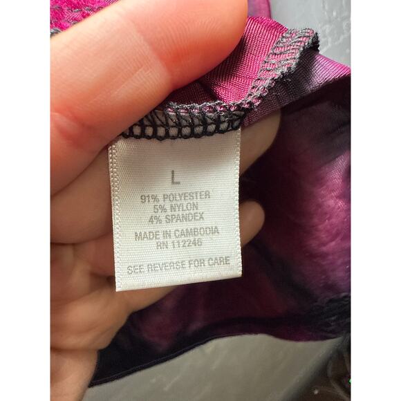 Dressbarn burnout velvet corset style top womens large witchy whimsigoth y2k - Picture 4 of 9